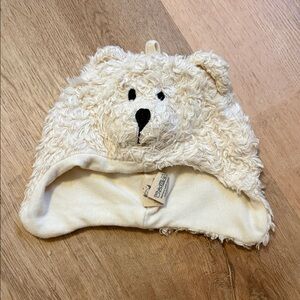 Under the Nile Cream Bear Hooded Baby Hat